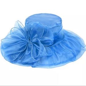 Beautiful blue Kentucky Derby/Tea Party Hat